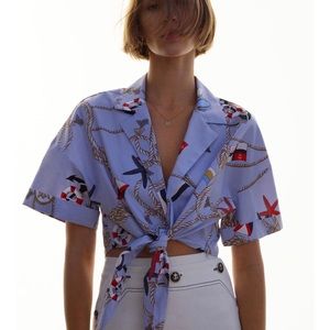 Zara nautical crop